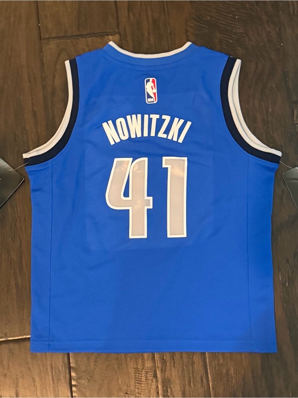 Dirk Nowitzki Dallas mavericks jersey Nike nba kids youth nwt blue home - Picture 2 of 2